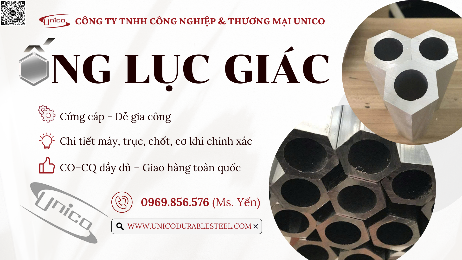 BÁN ỐNG LỤC GIÁC INOX & THÉP CARBON – CẮT THEO YÊU CẦU